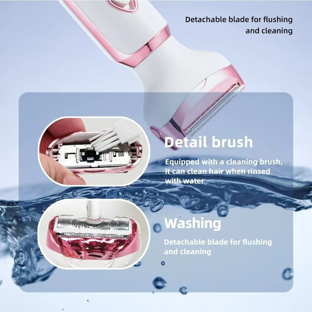 4 In 1 Electric Lady Shaver, Body Hair Removal Epilator, Painless Cordless Trimmer Razor variety store