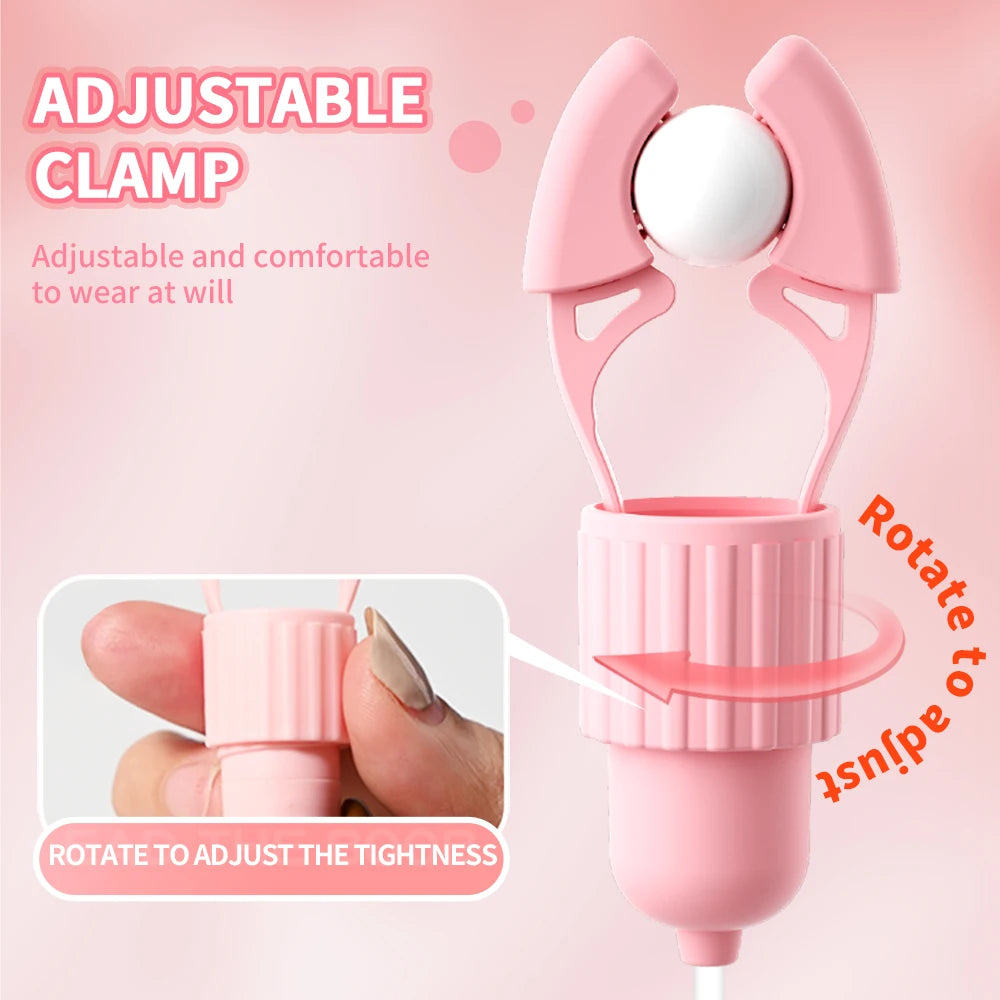Vibrating Nipple Clamp Tongue Licking Sucking Vibrator For Women Breast Massage Variety shop