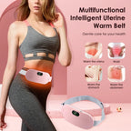Electric Waist Massage Period Cramp Massager Vibrating Heating Belt for Menstrual Waist Stomach Abdominal Warm Palace Belt Variety shop