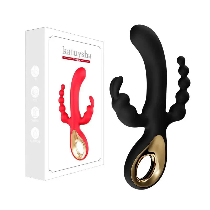 3 In 1 Dildo Rabbit Vibrator for Women G-Spot Orgasm Masturbator Anal Plug Clitoris Stimulator Female Masturbation Sex Toys 18 Variety shop