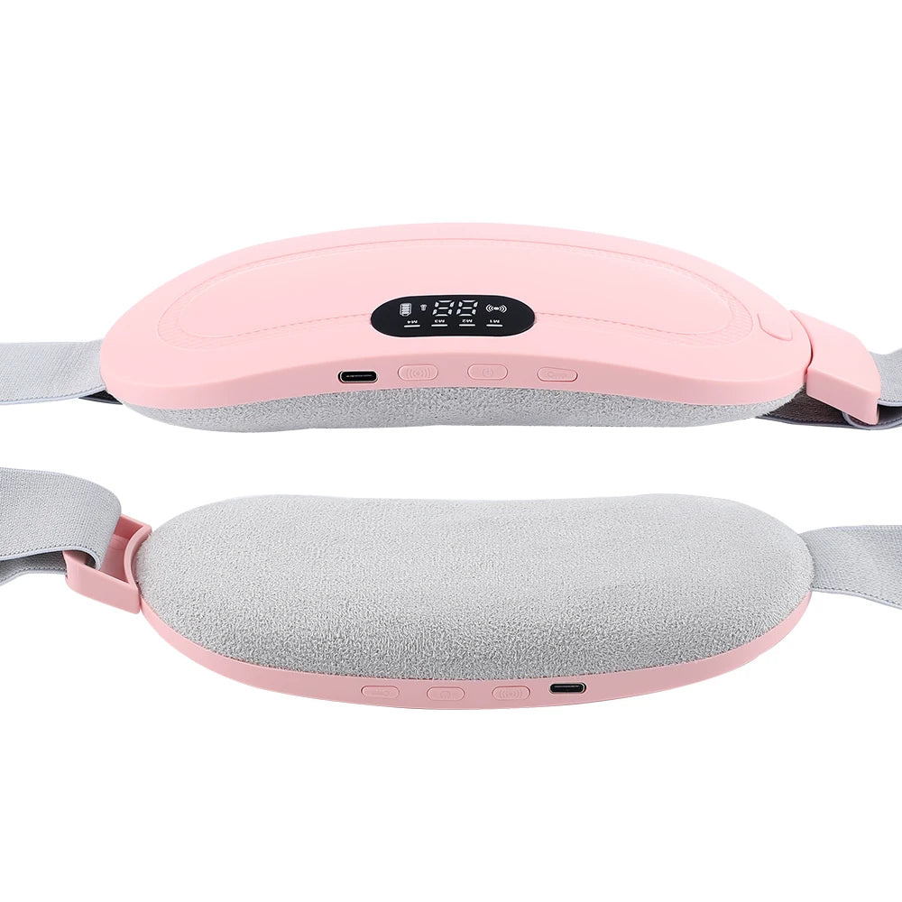 Electric Waist Massage Period Cramp Massager Vibrating Heating Belt for Menstrual Waist Stomach Abdominal Warm Palace Belt Variety shop