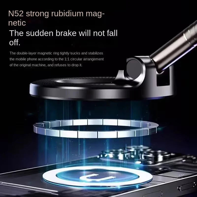 Magnetic Car Phone Holder 360 Degree Rotation Vacuum Adsorption Strong Suction Holder variety store