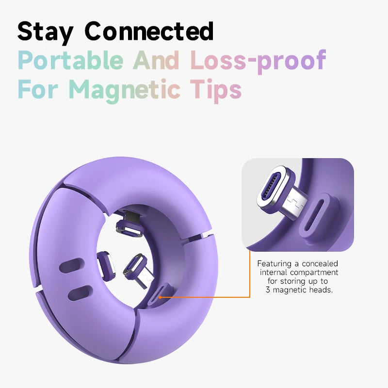 MOSHOU 240W Magnetic Data Cable Storage Magnetic Plug Charger Organizer variety store