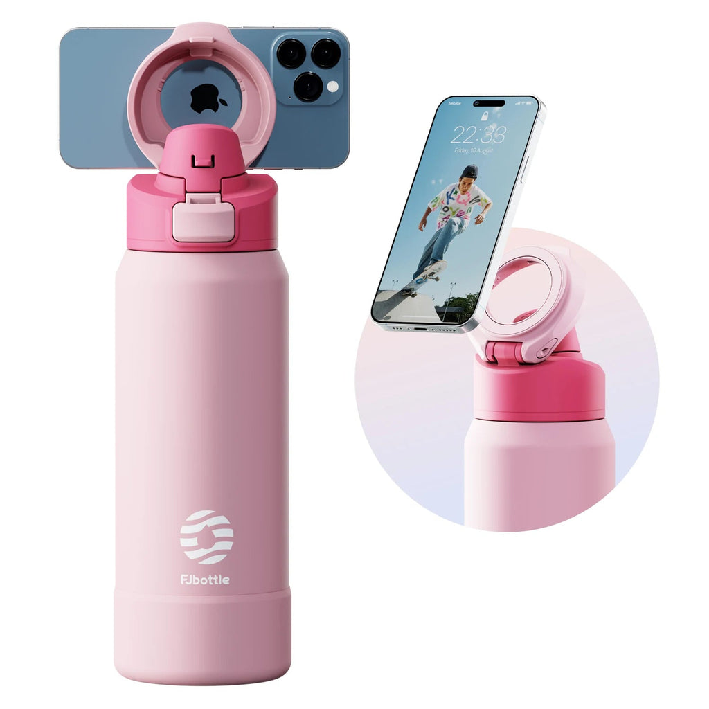 Magnetic Thermos 950ml  Stainless Steel Sports Water Bottle with Magnetic Phone Holder variety store