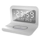 Wireless Charger Pad Stand with Alarm Clock Thermometer variety store