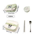 4 Grids 304 Stainless Steel Lunch Box With Cutlery&Bowl Portable Food Contianer variety store