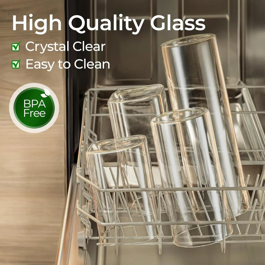 6 Pack 25oz round Glass Kitchen Storage Jars with Airtight Bamboo Lid variety store
