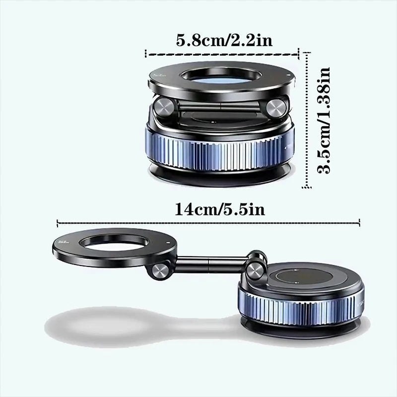 Magnetic Car Phone Holder 360 Degree Rotation Vacuum Adsorption Strong Suction Holder variety store