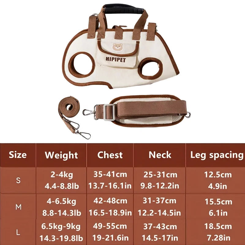 Pets Outdoor Carrying Bag Small Dogs And Medium-sized Cats with  Clip Adjustable Shoulder variety store