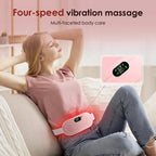 Electric Waist Massage Period Cramp Massager Vibrating Heating Belt for Menstrual Waist Stomach Abdominal Warm Palace Belt Variety shop