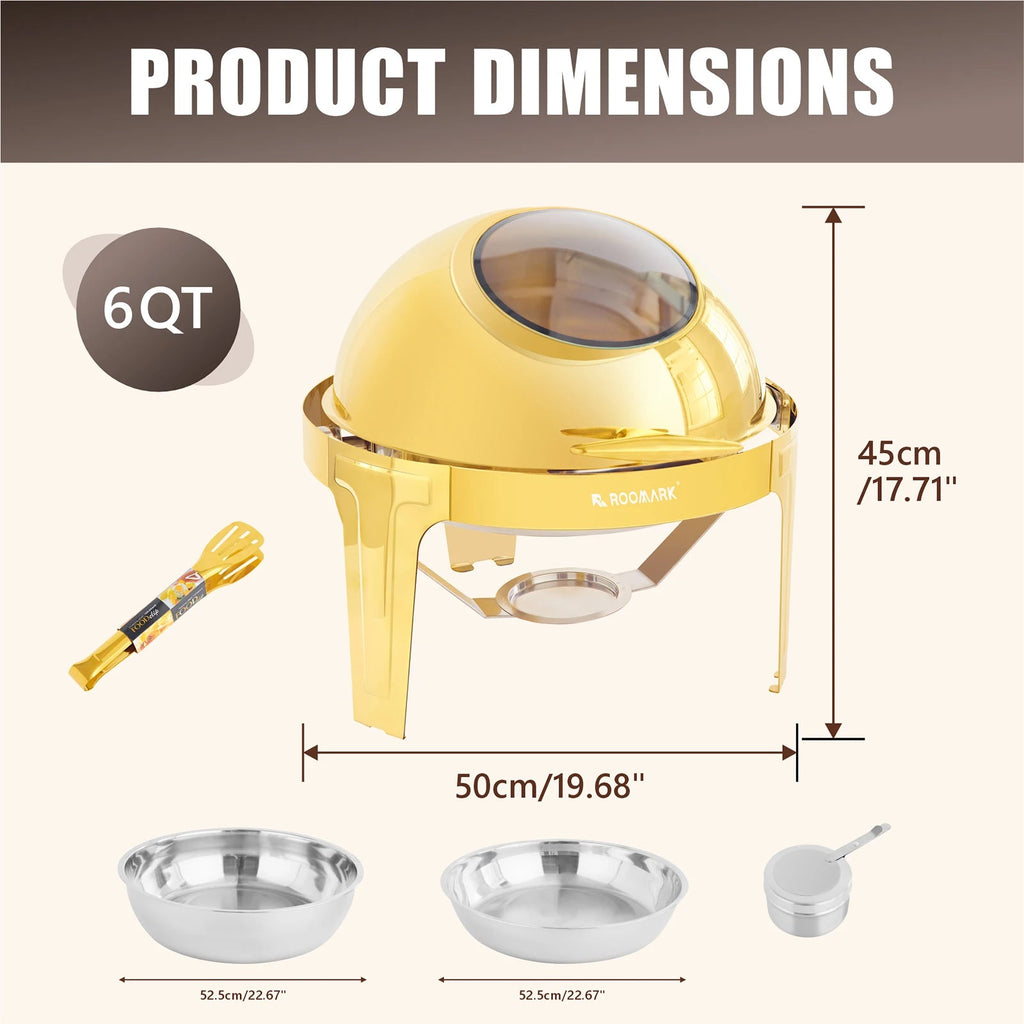 Chafing Dish Buffet Set , High Grade Stainless Steel Catering Warmer Complete set variety store