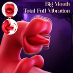 Rabbit Vibrator for Women: 9-Mode G Spot Dildo with Tongue Action and Thrusting Variety shop