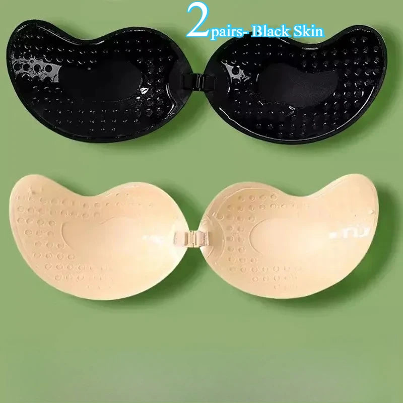 Invisible Push Up Bra for Women Backless Strapless Bra Seamless Front Closure Bralette Underwear Silicone Self-Adhesive Bra Pad Variety store