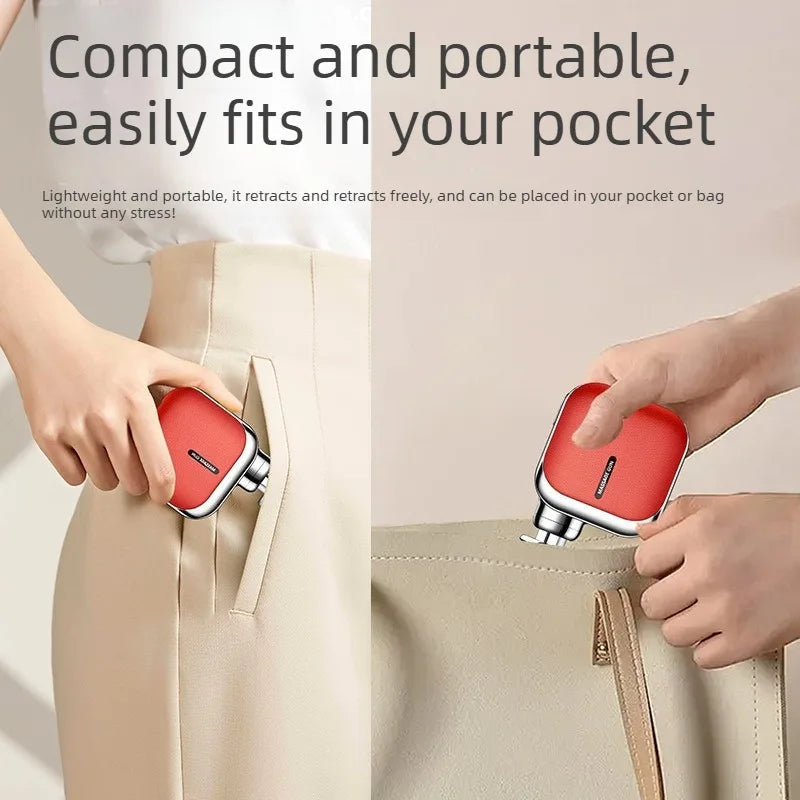 Mini Pocket Fascia Gun with 4 Silicone Massage Heads Lightweight Portable Perfect for Office Home Use Low-noise Muscle Massager Variety shop