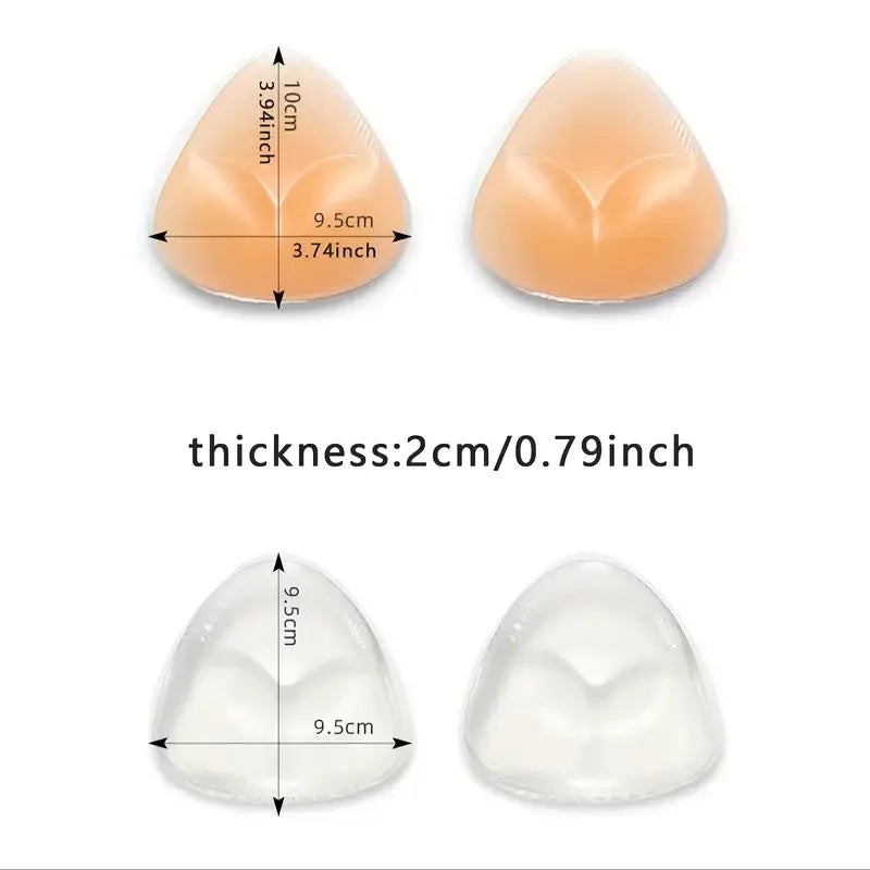 Reusable Silicone Bra Pads – Seamless Push-Up Inner Pads for Women |   Hypoallergenic, Ideal for Biki Variety store
