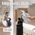 Magnetic Thermos 950ml  Stainless Steel Sports Water Bottle with Magnetic Phone Holder variety store