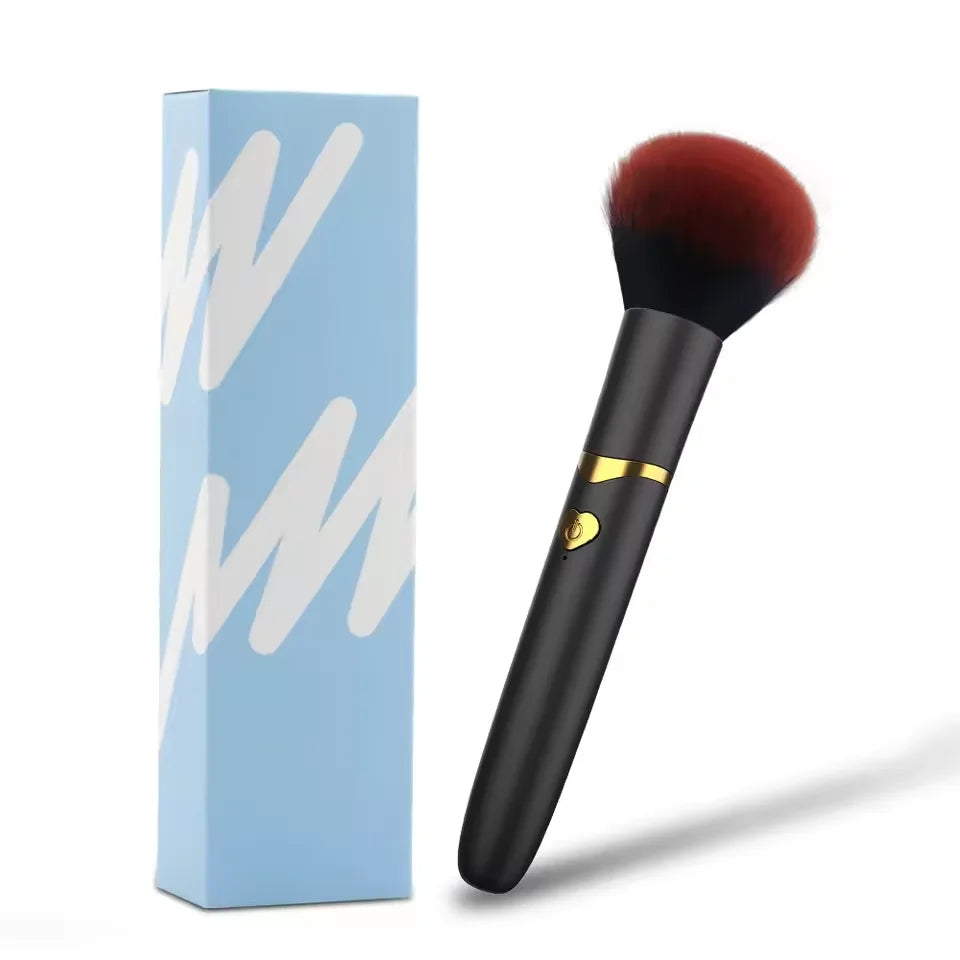 Vibrating Makeup Brush Massager Strong Shock Female Orgasm Clitoral Stimulator 7 Speed AV Wand Vibrator Adult Sex Toys for Women Variety shop