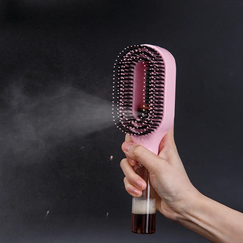 2in1 Sprayer Comb Detangling Scalp Massage Hairbrush with Spray Bottle Essential Oil Water Mist Spray Brush Anti-static Autumn Variety shop