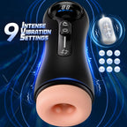 Male Masturbator Penis Pump For Men with 4 Sucking 9 Vibration Modes LED Display Pocket Pussy Realistic Vagina Variety shop