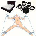 BDSM Bed Restraints Kit Adjustable Set with Wrist Thigh Cuffs Handcuffs Sex Furniture  Bondage Gear for Bedroom  Adult Toys Variety shop