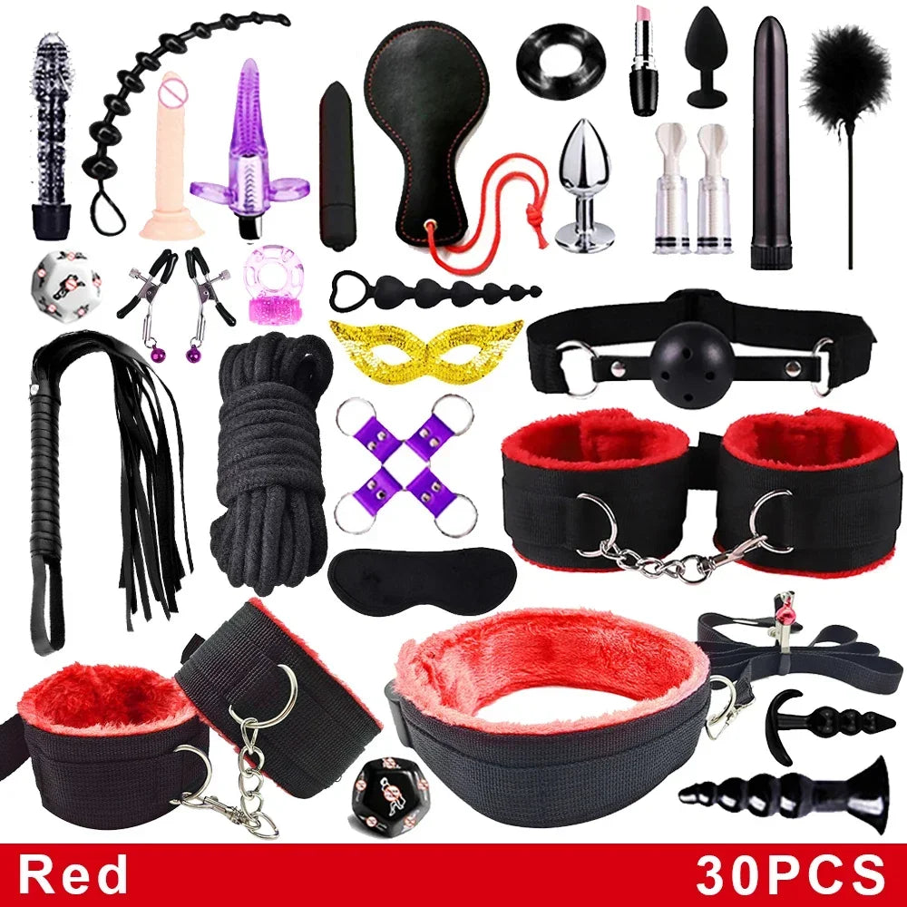 BDSM Kits Sex Bondage Vibrators Sex toys for Couples Adult Variety shop