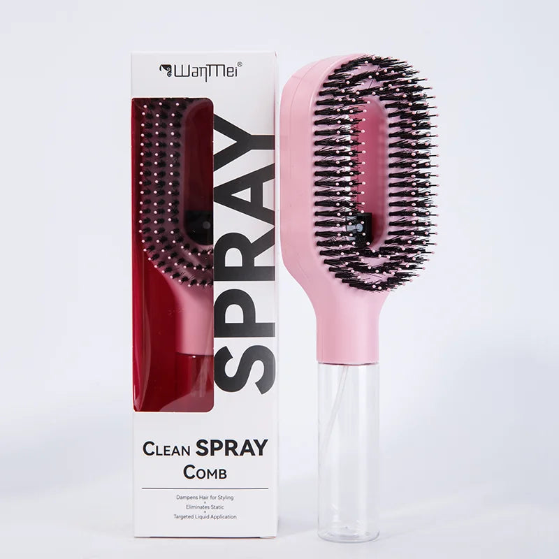 2in1 Sprayer Comb Detangling Scalp Massage Hairbrush with Spray Bottle Essential Oil Water Mist Spray Brush Anti-static Autumn Variety shop