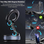 Magnetic Car Phone Holder 360 Degree Rotation Vacuum Adsorption Strong Suction Holder variety store