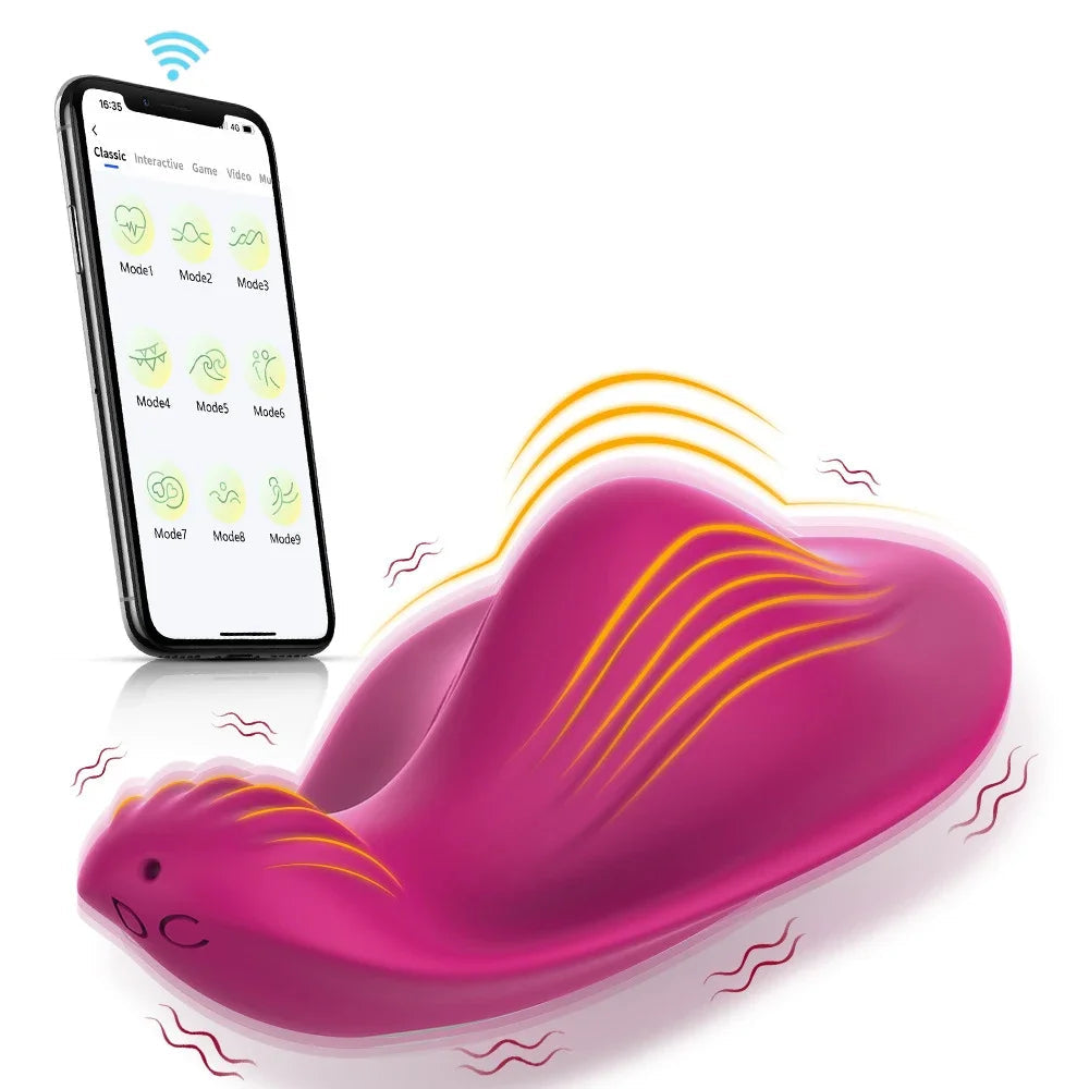 Mini Clitoris Vibrator Female Wearable Panties Vibrator Clit Stimulator APP Control Aldult Sex Toy for Women Couples Masturbator Variety shop