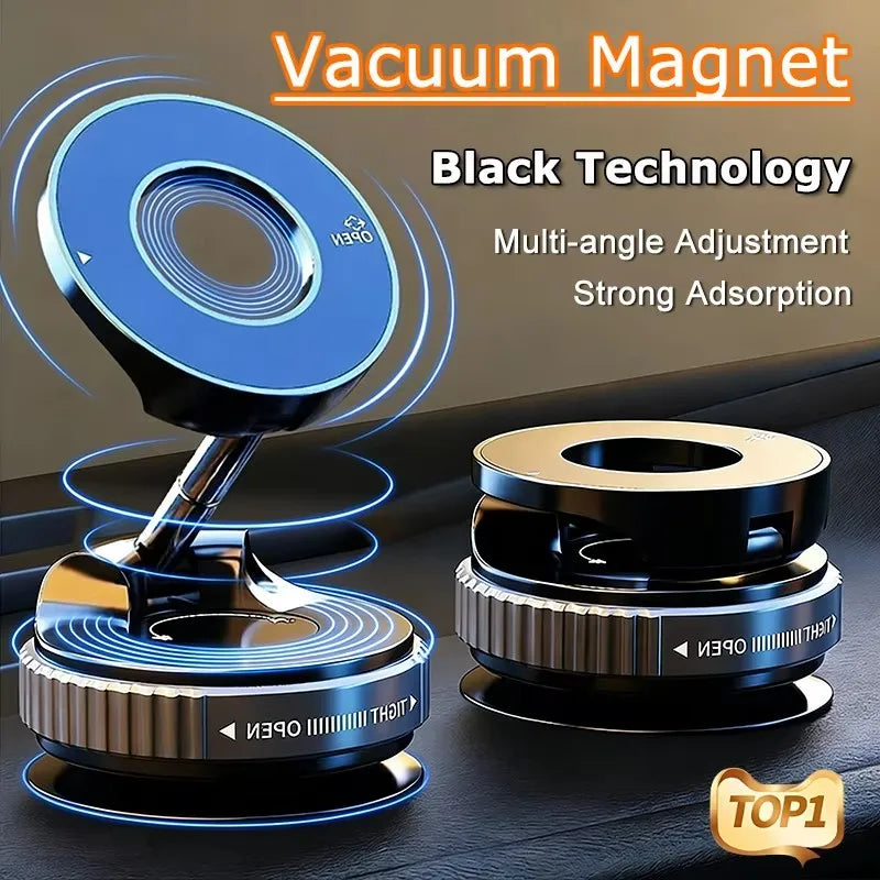 Magnetic Car Phone Holder 360 Degree Rotation Vacuum Adsorption Strong Suction Holder variety store