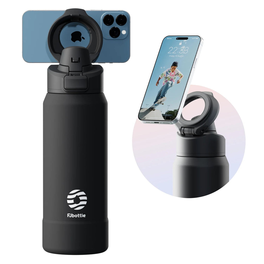 Magnetic Thermos 950ml  Stainless Steel Sports Water Bottle with Magnetic Phone Holder variety store