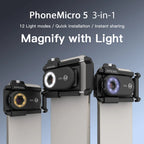 APEXEL Microscope Jewelry Lens Phone Camera Lens Kit Macro Lenses 100X/150X/200X variety store