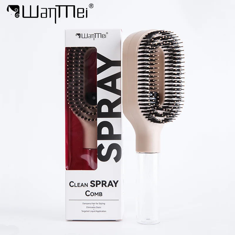 2in1 Sprayer Comb Detangling Scalp Massage Hairbrush with Spray Bottle Essential Oil Water Mist Spray Brush Anti-static Autumn Variety shop