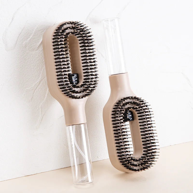 2in1 Sprayer Comb Detangling Scalp Massage Hairbrush with Spray Bottle Essential Oil Water Mist Spray Brush Anti-static Autumn Variety shop
