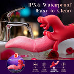 Rabbit Vibrator for Women: 9-Mode G Spot Dildo with Tongue Action and Thrusting Variety shop