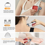 Mini Pocket Fascia Gun with 4 Silicone Massage Heads Lightweight Portable Perfect for Office Home Use Low-noise Muscle Massager Variety shop