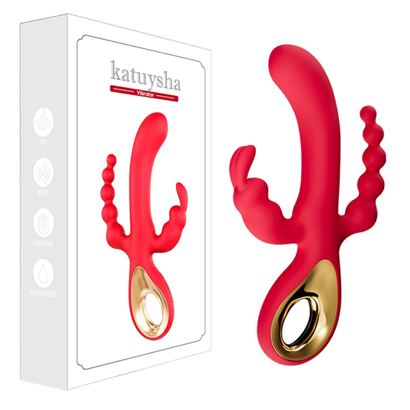 3 In 1 Dildo Rabbit Vibrator for Women G-Spot Orgasm Masturbator Anal Plug Clitoris Stimulator Female Masturbation Sex Toys 18 Variety shop