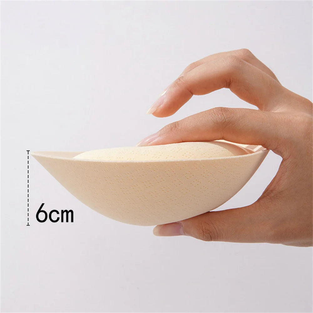 6cm Thicked Push Up Bra Pads Inserts Women Underwear Breast Lift Breathable Latex Padded Bra Pad Lining Swimsuit Bra Insert Variety store
