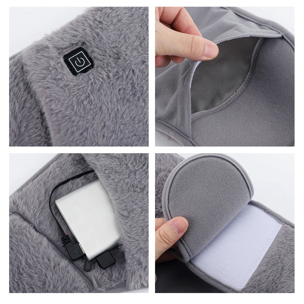 Electric Waist Warmer Uterus Warming Belt Heated Cold Hand Heating USB Charging Abdominal Massager Protection Artifact Graphene Variety shop