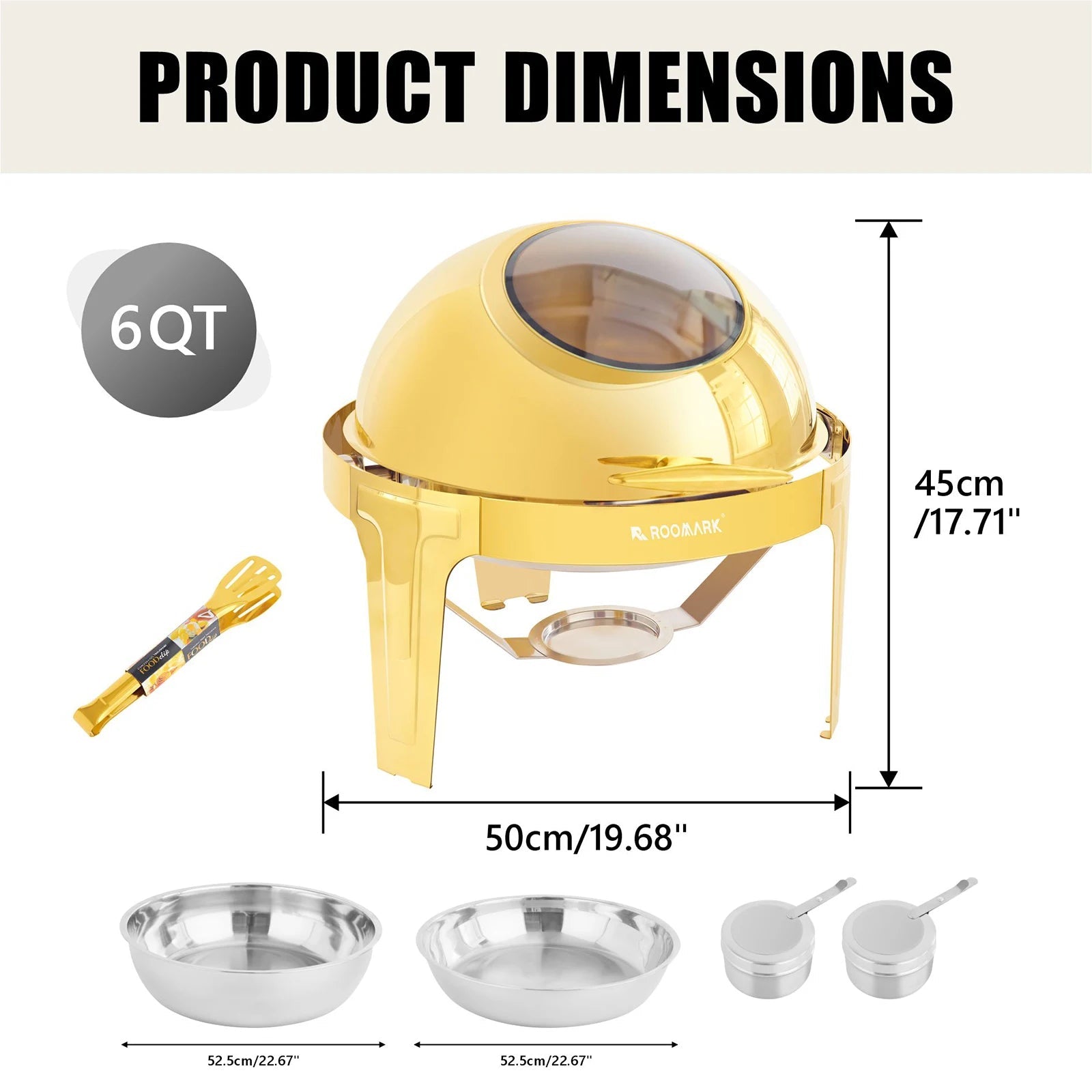 Chafing Dish Buffet Set , High Grade Stainless Steel Catering Warmer Complete set variety store