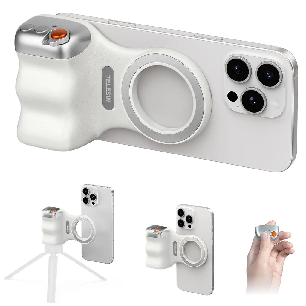 Magnetic Phone Camera Shoot Hand Grip BT Remote Control Handle for Vlogs and Selfies variety store