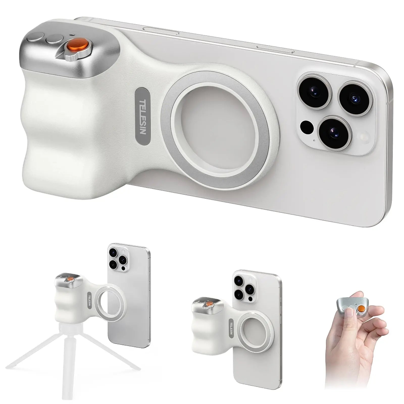 Magnetic Phone Camera Shoot Hand Grip BT Remote Control Handle for Vlogs and Selfies variety store