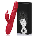 Rabbit Vibrator for Women Telescopic Dildo Powerful G-Spot Vibrating Rotating Beaded Clit Stimulator Female Masturbator Sex Toys Variety shop