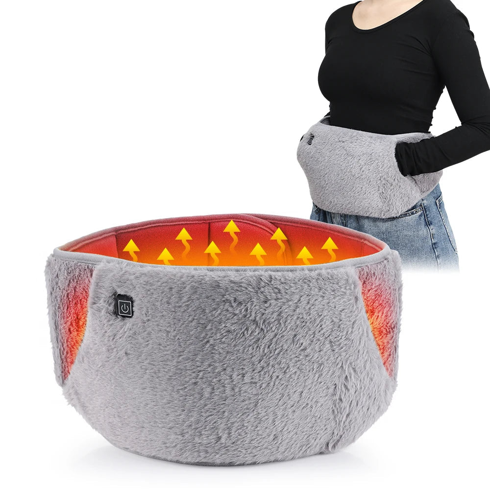 Electric Waist Warmer Uterus Warming Belt Heated Cold Hand Heating USB Charging Abdominal Massager Protection Artifact Graphene Variety shop