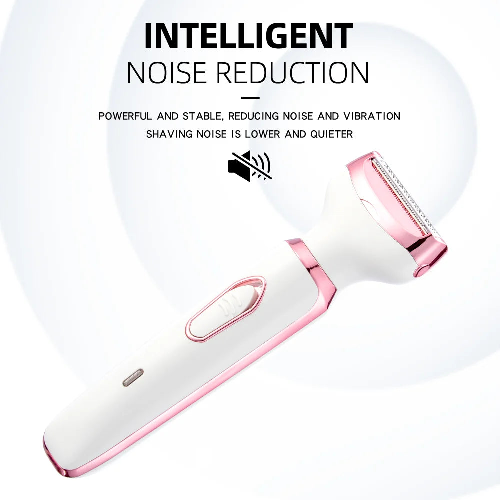 4 In 1 Electric Lady Shaver, Body Hair Removal Epilator, Painless Cordless Trimmer Razor variety store