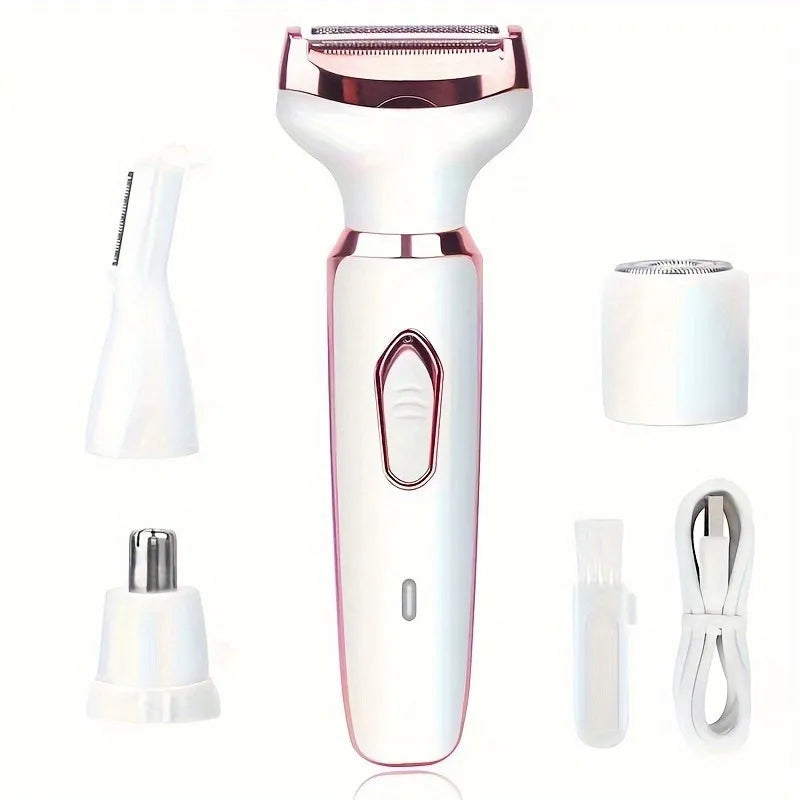 4 In 1 Electric Lady Shaver, Body Hair Removal Epilator, Painless Cordless Trimmer Razor variety store