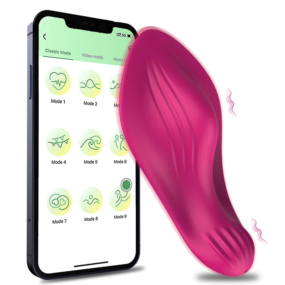 Mini Clitoris Vibrator Female Wearable Panties Vibrator Clit Stimulator APP Control Aldult Sex Toy for Women Couples Masturbator Variety shop