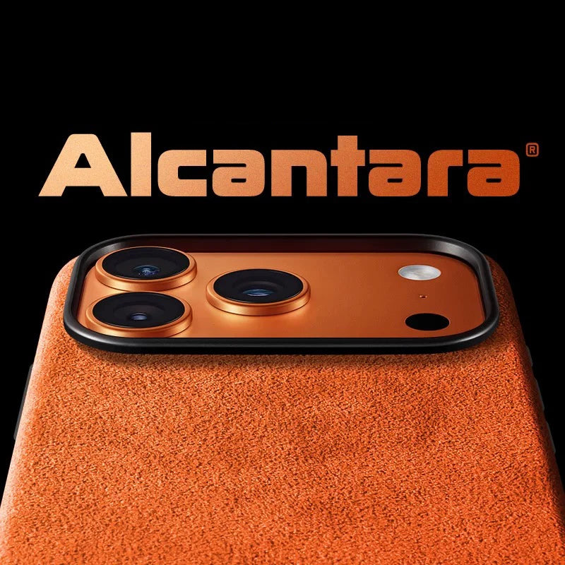 Italian Alcantara Magnetic Case for iPhone MagSafe Case Smart Button Protective Cover variety store