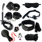 Bdsm Set Kits  Nylon Bondage for Couples Handcuffs Collar Nipple Clamps Whip Spanking Variety shop