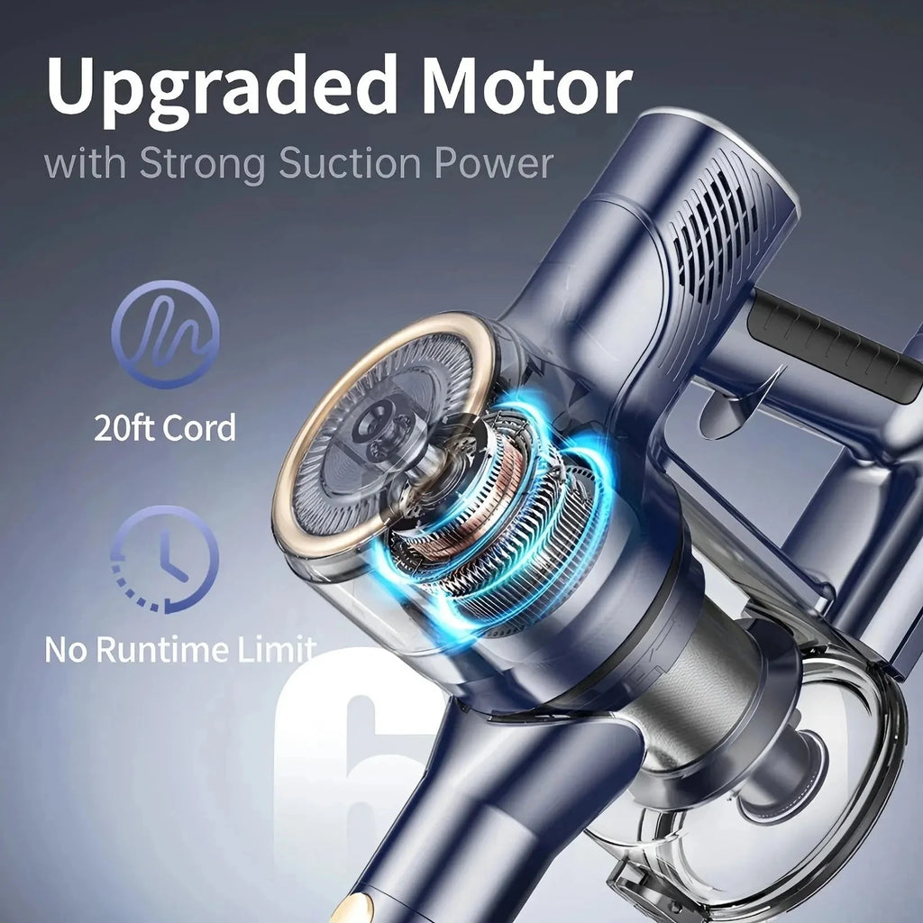 INSE I8 Corded Vacuum Cleaner Free-Stand Stick Vacuum 25KPa 600W Powerful 6 in1 variety store 