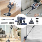 INSE I8 Corded Vacuum Cleaner Free-Stand Stick Vacuum 25KPa 600W Powerful 6 in1 variety store 